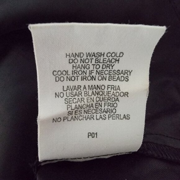 Love Reign Womens Party Dress Size 7 Sequin Accented Bodice Black Aqua - Picture 13 of 14